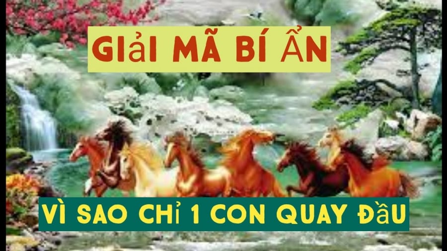 Bức tranh phong thủy Mã đáo thành công luôn có một con ngựa quay đầu lại: Tại sao lại vậy?